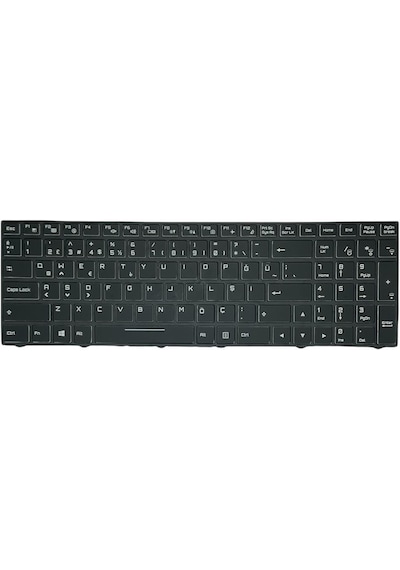 Clevo N250JU, N250LU Notebook Klavyesi - Siyah - TR ışıklı