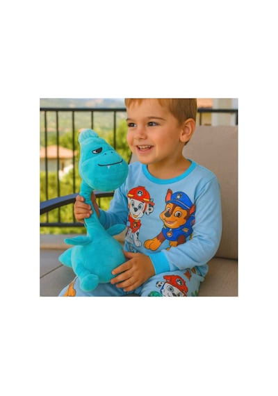 Konuşan Şaşkın Dino Peluş Oyuncak 40 Cm Sesli Oyuncak Mavi