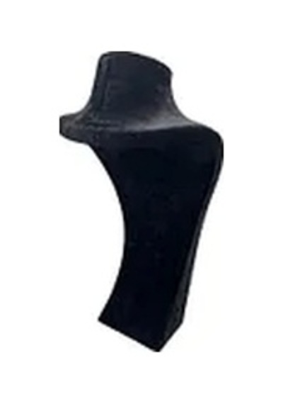 Süet Kumaş Elisia Manken Siyah Renk 32/15 Cm Kolye Gerdanlık Takı Sergileme Mankeni