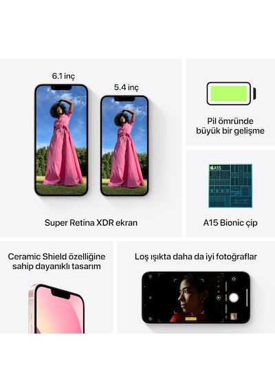 Apple iPhone 13 128 GB (Apple Türkiye Garantili)