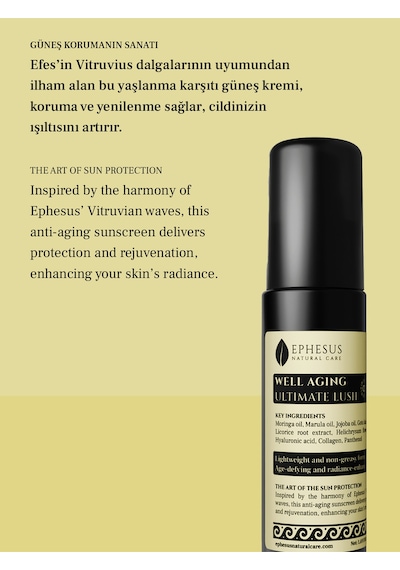Well Aging Ultimate Lush İnce Çizgi Ve Kırışıklık Azaltıcı Yaşlanma Karşıtı Spf 50+ Güneş Kremi 50ml
