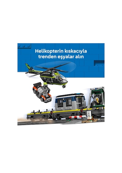 LEGO® City Polis Treni Soygunu 60508 – 7 Yaş ve Üzeri Çocuklar için 6 Minifigür İçeren Yaratıcı Oyuncak Yapım Seti (1313 Parça)