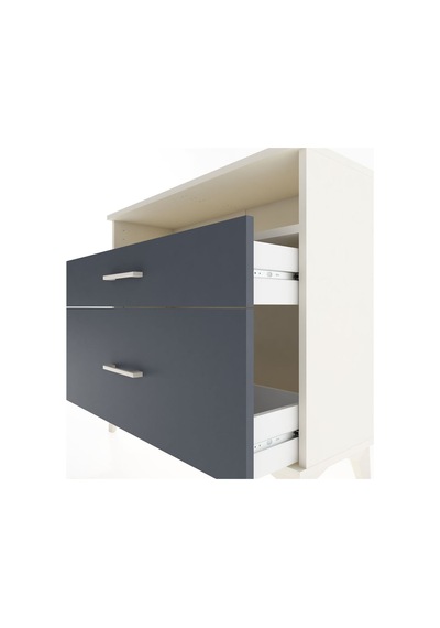 Arges Şifonyer Tek Raflı 2 Çekmeceli 88x30x80 Aytaşı-antrasit Aytası