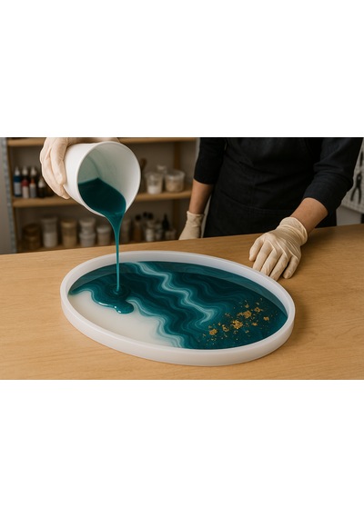 Glaresın Clear Epoxy Resın Ultra Şeffaf Hızlı Kuruyan 6 Kg Hobi Sanat Art Tepsi İnce Döküm Epoksi Reçine Kıt
