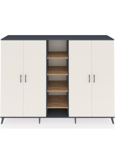 Hyperion Dolap 12 Raflı 4 Kapaklı 220x44x163 Antrasit-aytaşı/çam Aytası/atlas Çam - Antrasıt Hyperion Dolap 12 Raflı 4 Kapaklı 220x44x163 Antrasit-aytaşı/çam Aytası/atlas Çam - Antrasıt