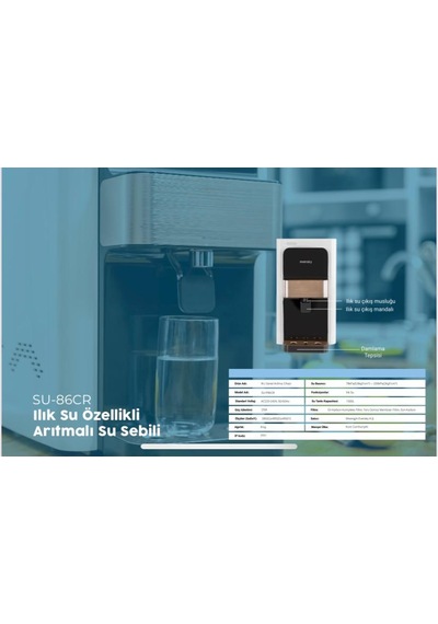 Woonjın Eversky Tezgah Üstü Su Arıtıcısı Su-86cr Arıtmax - Kurulum Alıcıya Aittir