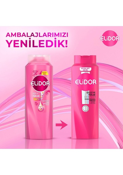 Elidor Saç Bakım Şampuanı, Güçlü Ve Parlak, 650 Ml