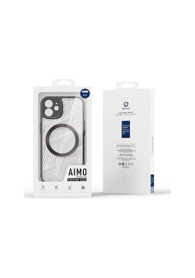 Dux Ducis Apple Uyumlu iPhone 12 Aimo Series Mag Safe Premium Buzlu Sert Pc-t