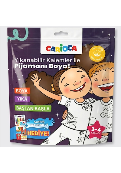 Carioca Boyanabilir Pijama-keçeli Kalem 3-4 Yaş Ln-80010 Renkli