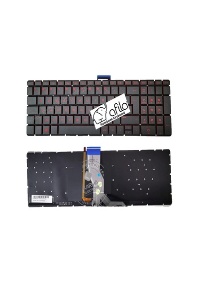 Hp Pavilion 17-ab304nt 17-ab305nt Klavye Kırmızı Siyah Tr Işıklı