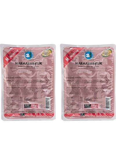Marmarabirlik Süper M 261-290 Vakumlu Siyah Zeytin 2 x 500 G
