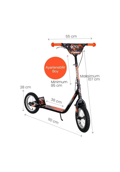 Tommybaby İkon 12 Jant Scooter