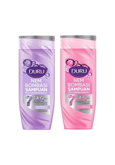 Duru Nem Bombası Şampuan Yıpranmış Saçlar Ve Tüm Saçlar İçin 400 Ml 2 Li Set