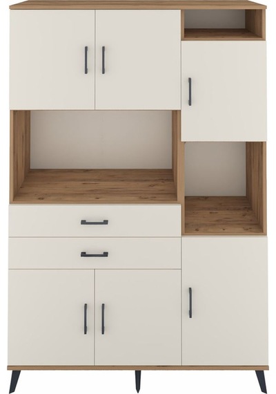 Hyperion Dolap 9 Raflı 2 Çekmeceli 6 Kapaklı 132x44x195 Çam-a... Çam Hyperion Dolap 9 Raflı 2 Çekmeceli 6 Kapaklı 132x44x195 Çam-a... Çam
