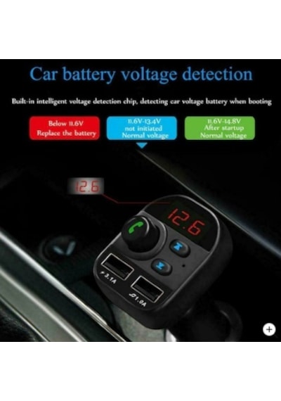 Carx9 Bluetooth Araç Kiti Fm Transmitter Çift Usb Çıkışlı Cn-41 N11.663