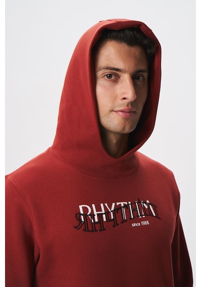 AR-MA Arma Erkek Regular Fit Yazı Baskılı Dikişli Kanguru Cepli Sweatshirt 001