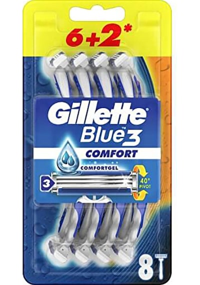 Gillette Blue3 Tıraş Bıçağı 6+2 Comfort