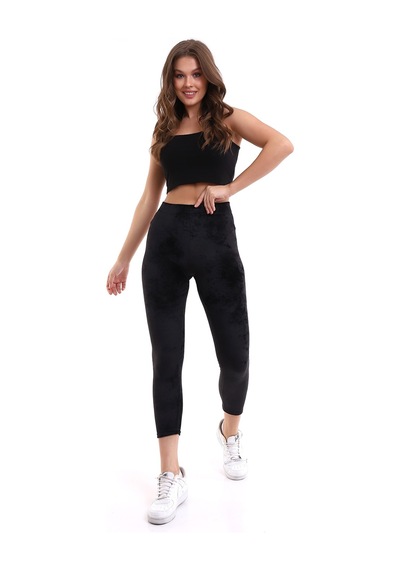 Winmoda34 Kadife Tayt Siyah