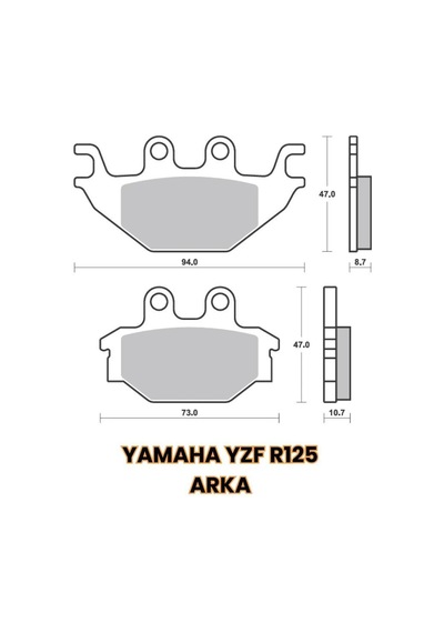 Disk Balata Arka Yamaha R125 Arka