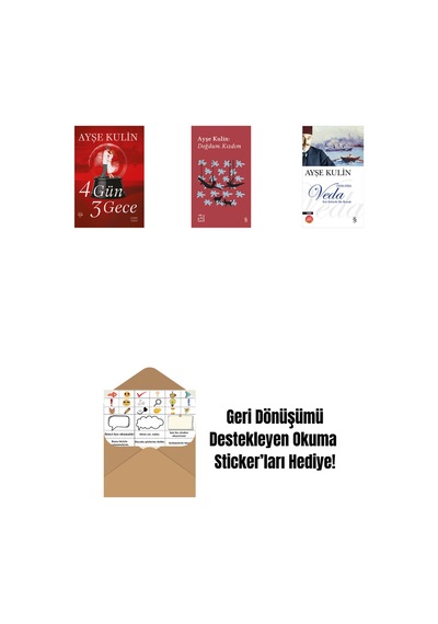 4 Gün 3 Gece + Everest Açıkhava 19 - Doğdum. Kızdım + Veda Midi Boy + Okuma Sticker'ları