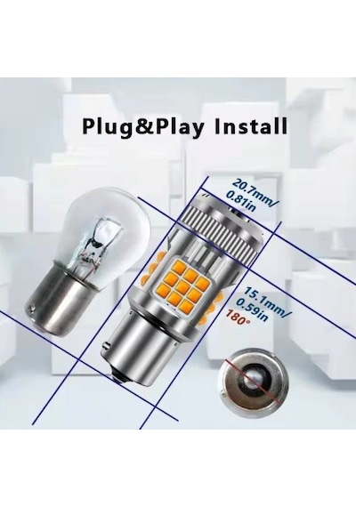 Oto Led Sinyal Ampulü 144 Led Turuncu Tak Kullan Ürün