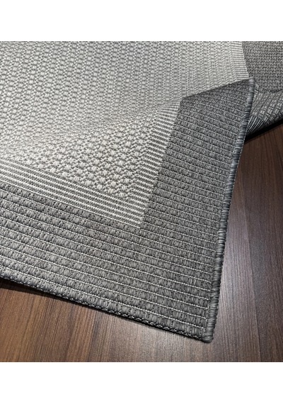 Mess Modern Dekoratif Yumuşak Dokulu Sisal Halı 3945 Gri Antrasit Çok Renkli