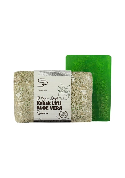 El Yapımı Doğal Kabak Lifli Aloevera Sabunu