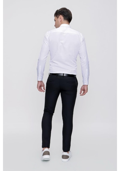 Efor P 1086 Slim Fit Siyah Spor Pantolon Siyah