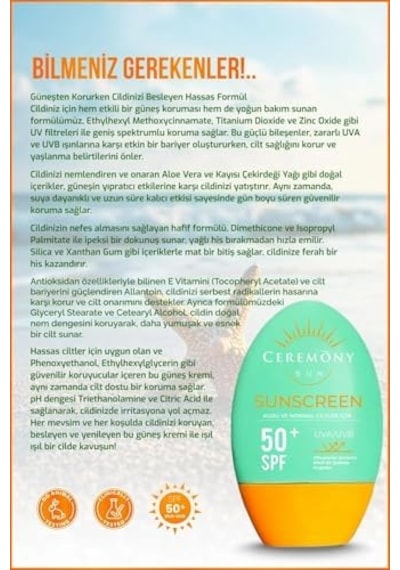 Ceremony Güneş Kremi 50+spf Kuru Ve Normal Cilt.