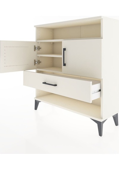 Arges Şifonyer 3 Raflı Tek Çekmeceli 2 Kapaklı 88x30x96 Aytaşı-aytaşı Aytası