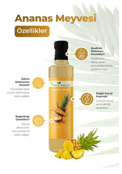 Nutriwow Ananas Sirkesi 500 Ml