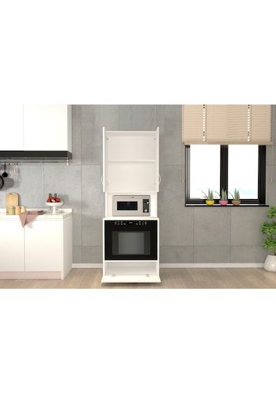 Sybil Çok Amaçlı Dolap-mikrodalga-erzak-airfryer-mutfak-kiler Dolabı-kahve Köşesi-beyaz Beyaz Sybil Çok Amaçlı Dolap-mikrodalga-erzak-airfryer-mutfak-kiler Dolabı-kahve Köşesi-beyaz Beyaz