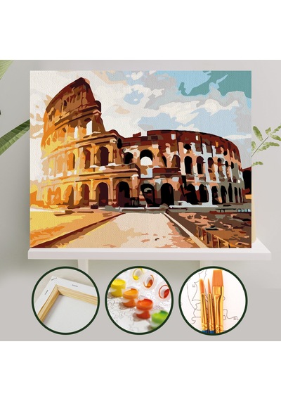 Sayılarla Boyama Tuval Seti 40x50 Cm - Roma