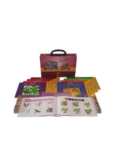 ZAS-Zihin Aktivasyon Sistemi 3 Yaş Seti-10 kitap Takım- Yuka Kids