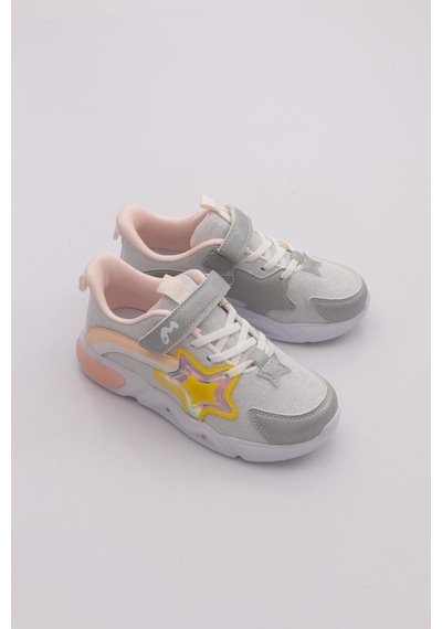 Marco Kids 03-26y316 Çocuk Filet Işıklı Spor Ayakkabı Gümüş