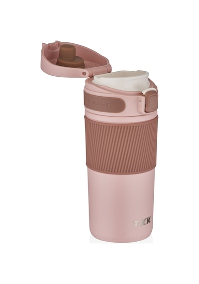 Tkk 450 Ml Pembe Paslanmaz Çelik Termos Matara - Kahve Kupası/Termosu