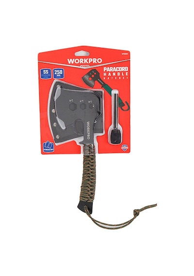 Workpro Wp383002 250mm Çok Fonksiyonlu Kamp Baltası + Magnezyum Ateşleyici