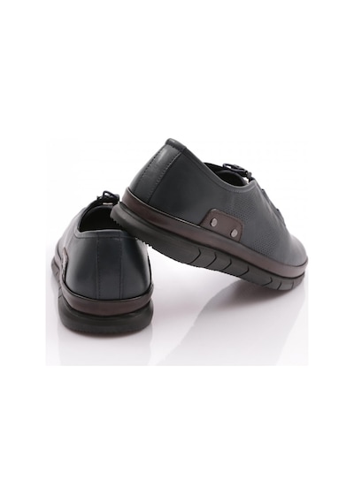 Dgn 6022 Erkek Lastik Bağcikli Sneaker Ayakkabi 6022-2505-R1006 Lacivert - Kahverengi