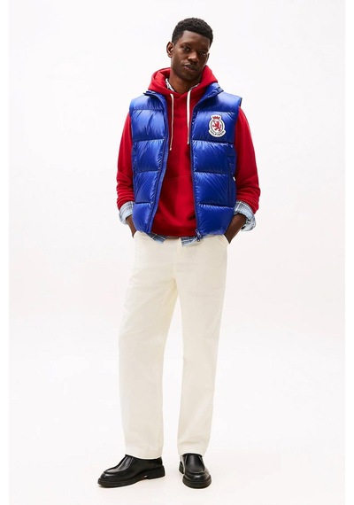 Tommy Hilfiger Erkek Şişme Yelek Saks