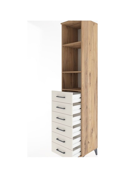 Hyperion Dolap 3 Raflı 6 Çekmeceli 44x44x221 Çam-aytaşı Atlas Çam
