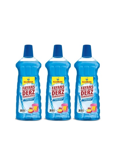 Fayans Ve Derz Temizleyici Mavi Su 1l X 3 Adet Diğer