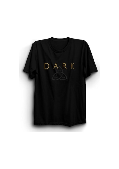 Unisex Siyah Dark Baskılı Tişört SIYAH