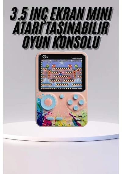 Mey İthalat Game Box Mini 500 Adet Retro Oyun Taşınabilir Oyun Konsolu