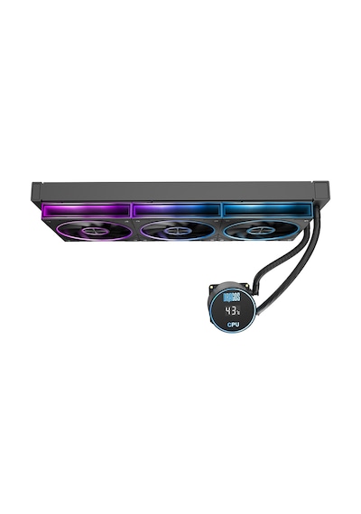 Dragos Frostbite V2 Dijital Isı Göstergeli Argb 360mm Siyah İşlemci Sıvı Soğutucu