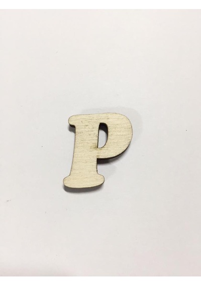 2.5 Cm Ahşap Harf ve Rakamlar - P