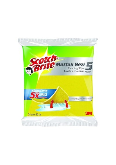 Scotch-brite 2047847 Mutfak Bezi, 5'li Çok Renkli