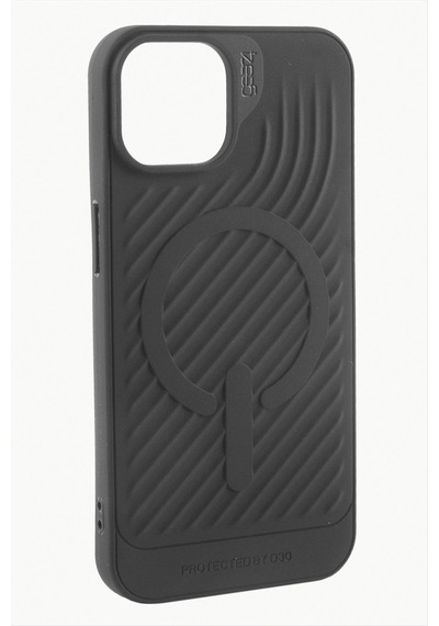 Apple iPhone Uyumlu 12 6.1 Lüx Magsaff Gear Silikon Kılıf Siyah