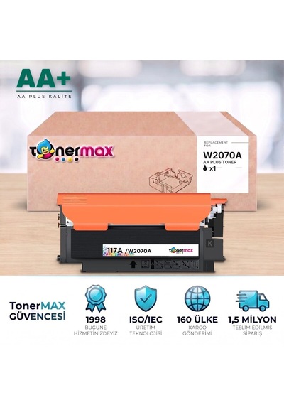 Hp 117a W2070a Siyah Uyumlu Toner Aa Plus / Color Laser 150a / 150nw / Mfp 178nw / Mfp 179fnw