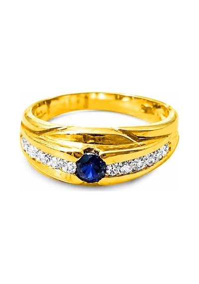 Yazıcılar - 14 Ayar Kraliyet Yolu Altın Safir Yüzük