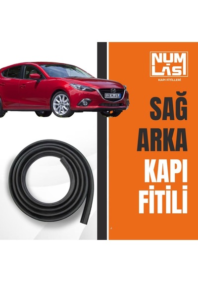 Mazda 3 Hatchback 2013-2018 Sağ Arka Kapı Fitili-a Kalite-numlas-nm4074